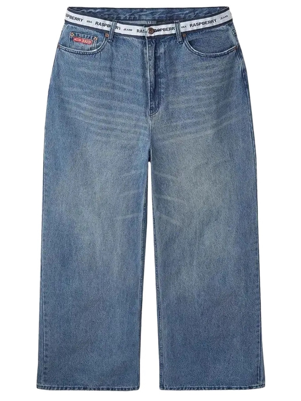 GV Gallery Raspberry Hills Raspberry Baggy Jeans 'Blue' Mens Size XL (38)
